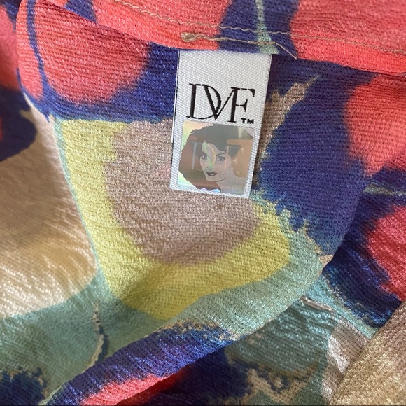 DVF Summer Wrap Silk Dress NWOT - Picture 8 of 11